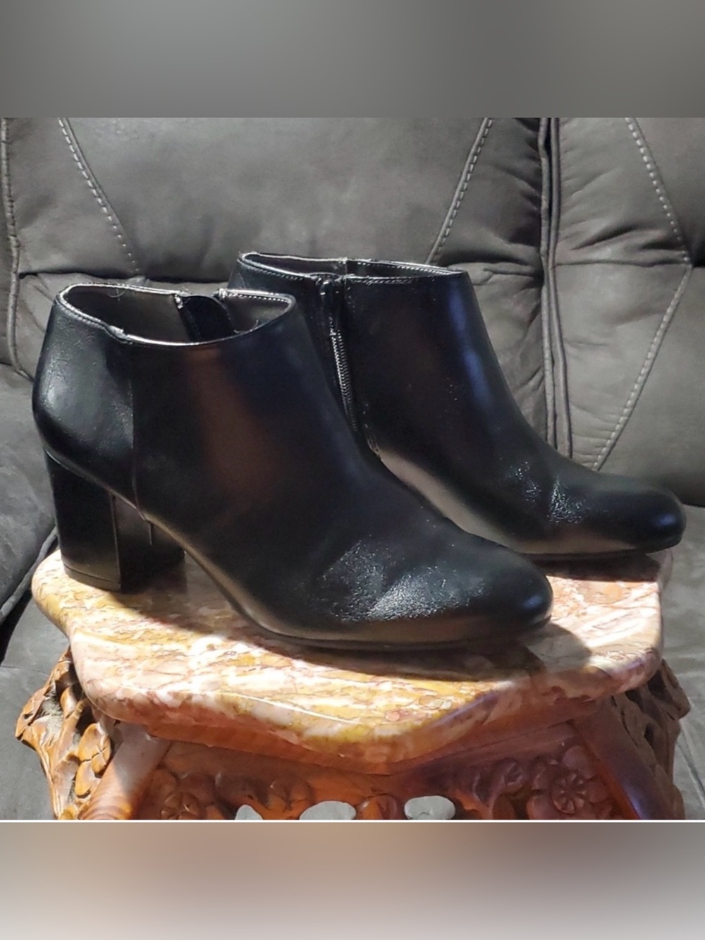 Life Stride BLACK ANKLE BOOTIES • SIZE 9 • LIKE NEW